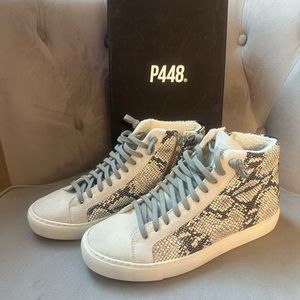 P448 snakeskin high top size 40
